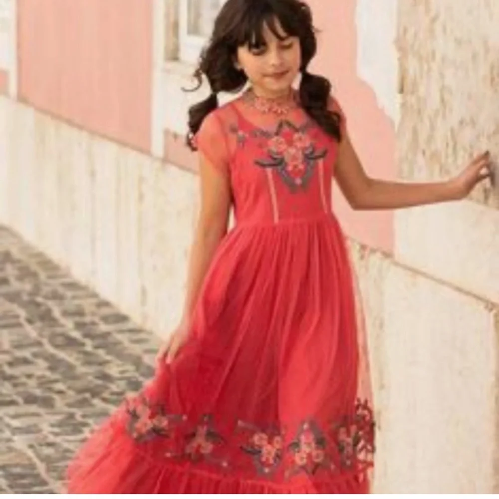 Mia Joy | Jolie Maxi Dress in Burnt Coral | Size 7